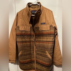 Patagonia Women's Tan and Brown Puffer Jacket